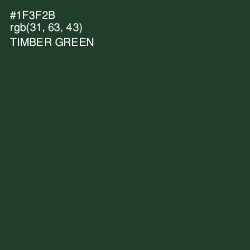 #1F3F2B - Timber Green Color Image